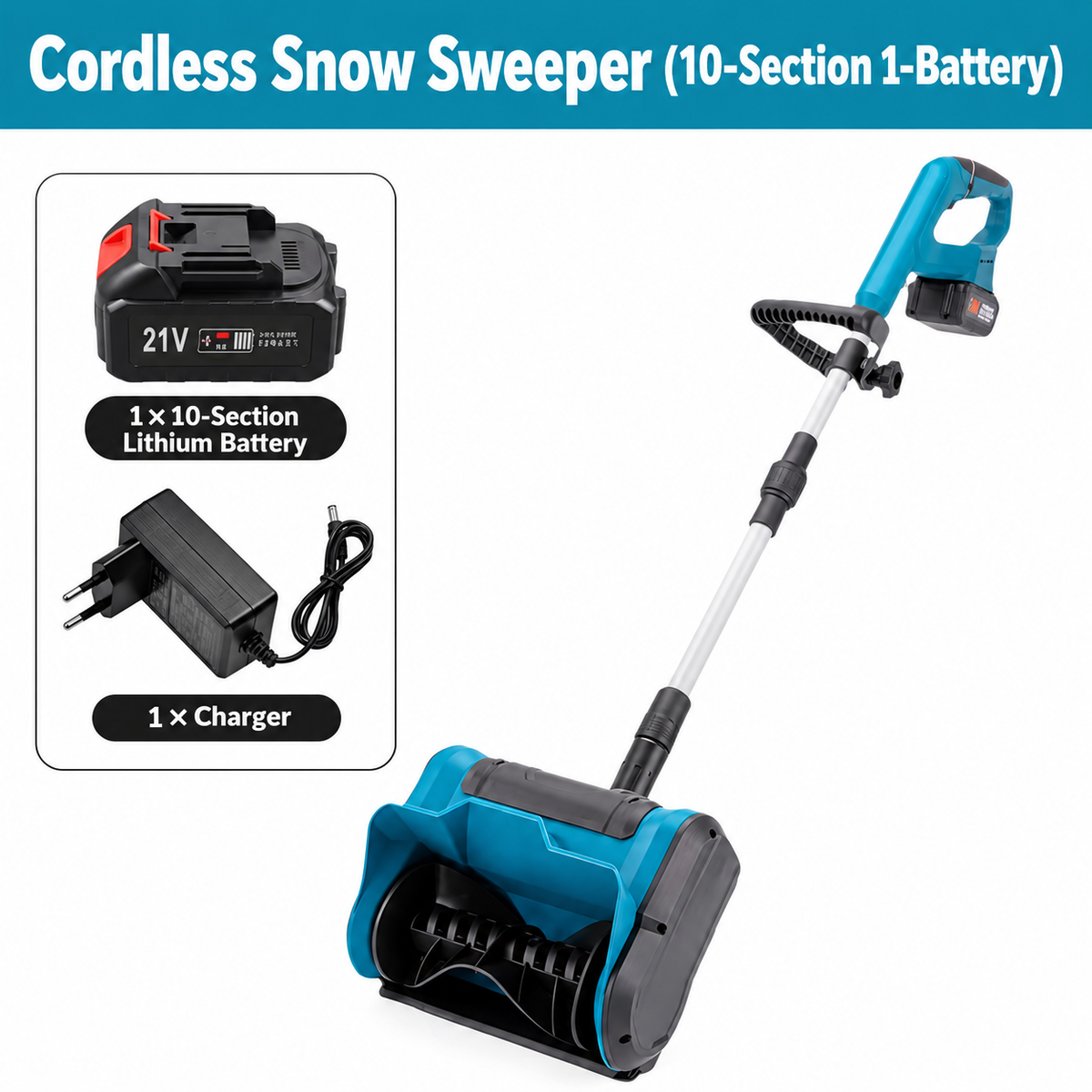 ⭐ Cordless Electric Snow Shovel – Clear 12" Wide Snow & Throw It Up to 23FT