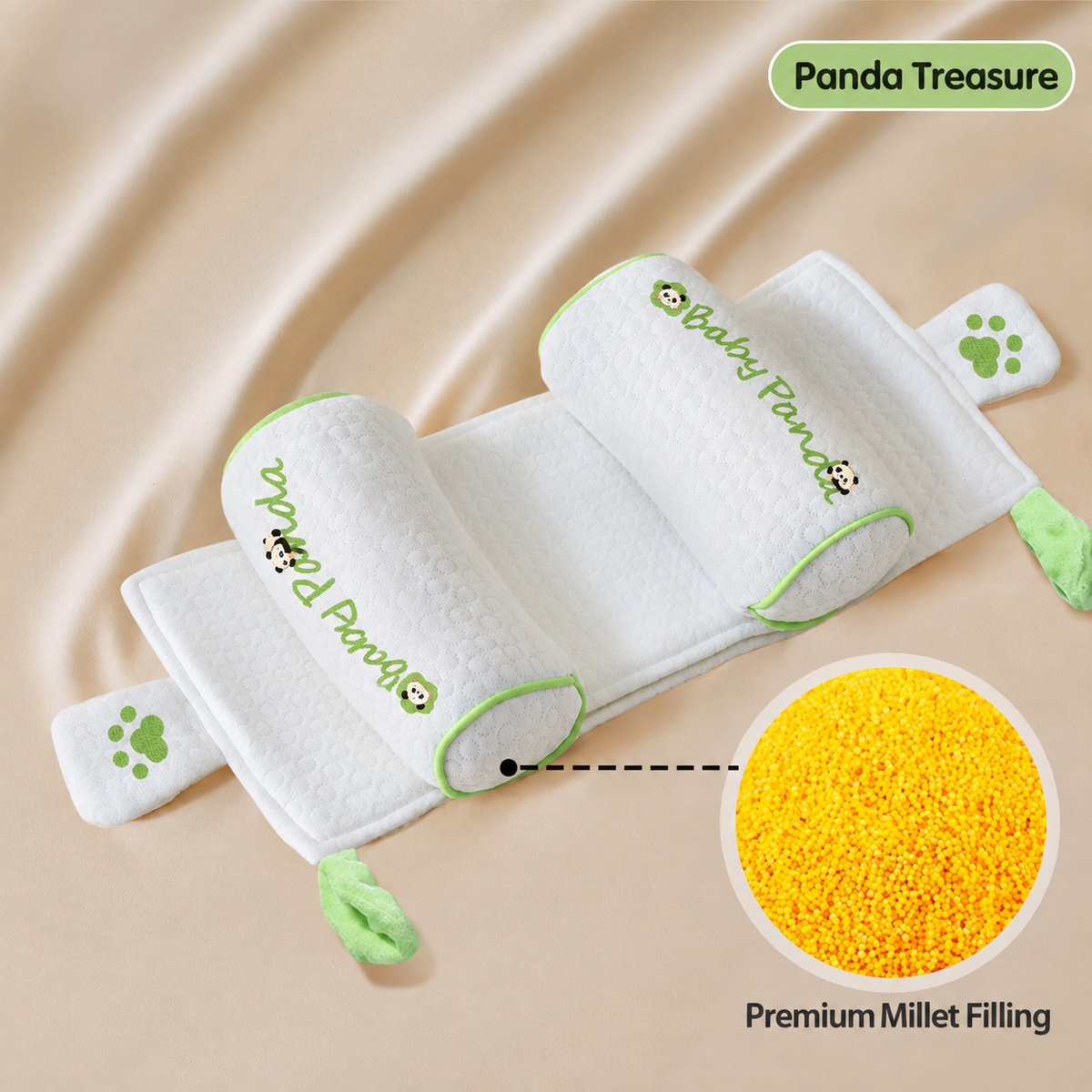 ⭐🧸 Adjustable Baby Pillow – Soft & Breathable Support for 0–6 Months