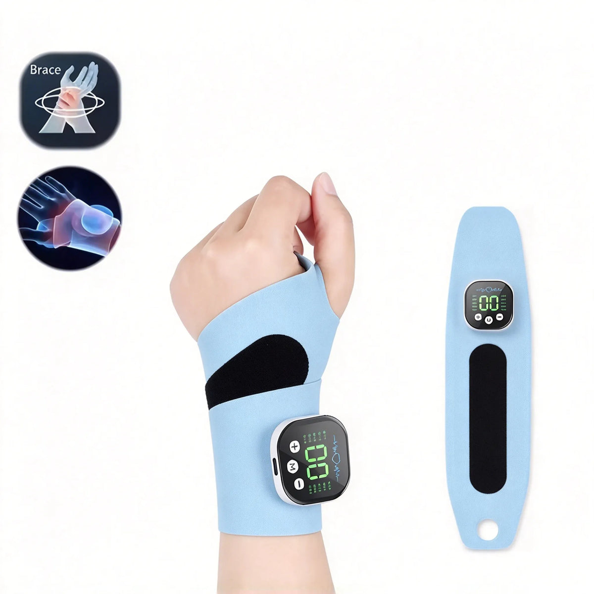 🎁Rechargeable Electric Wrist Massager – Adjustable Wrist Support