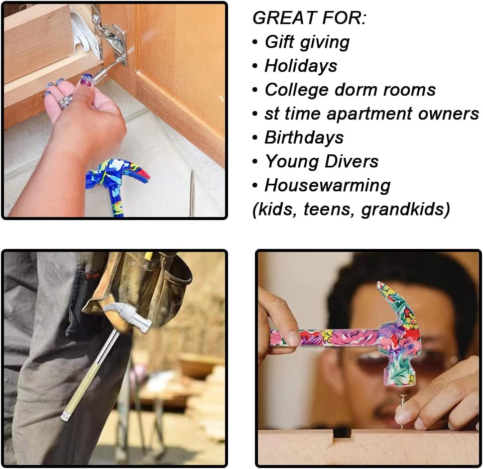 6 in 1 Multitool Hammer, All In One Screwdriver Tools Set