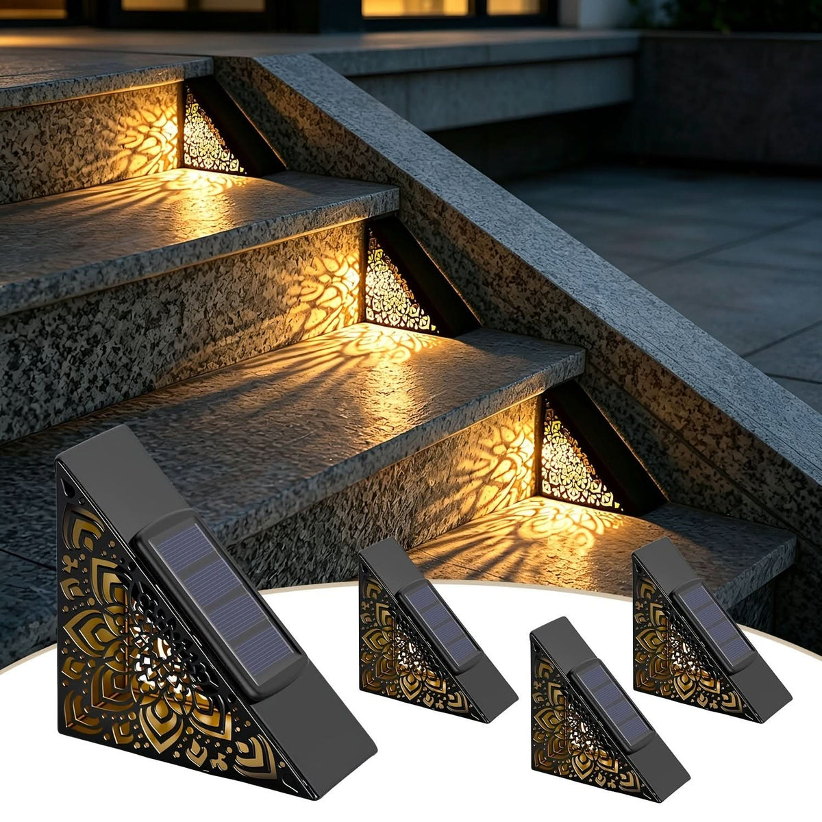🎉Stepora - Solar Metal Outdoor Step Lights