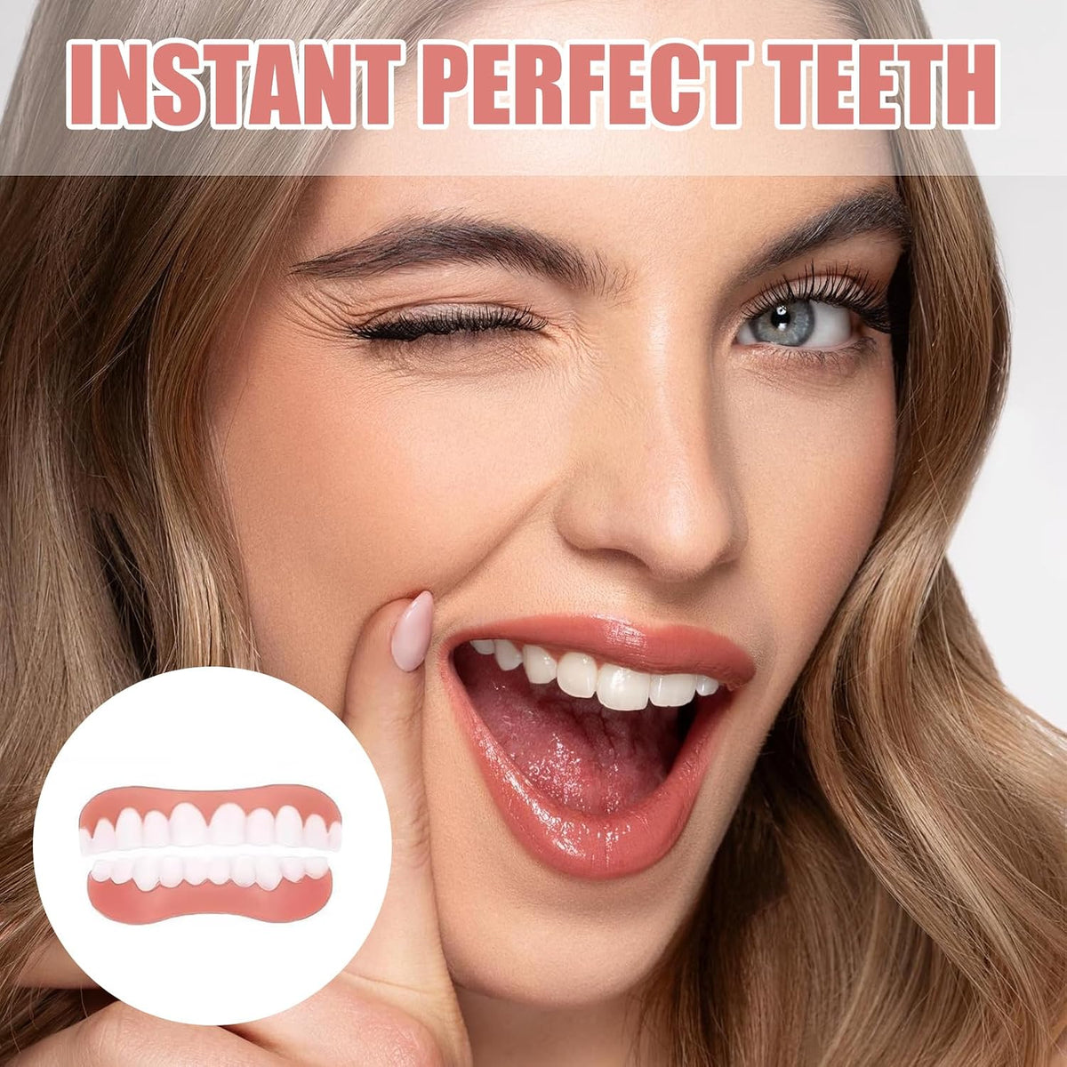 ❤️Temporary Snap-On Veneers – Removable Smile Covers