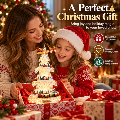 ❤️Magical Musical Christmas Tree with Train