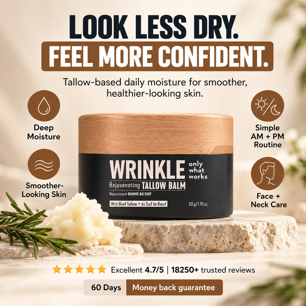 SMOOTHER-LOOKING SKIN. ONE SIMPLE STEP.