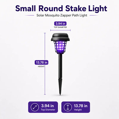 🦟 Solar Mosquito Zapper Light – Outdoor Garden Stake, UV Killer + Pathway Lamp, Dual Mode, Weather Resistant