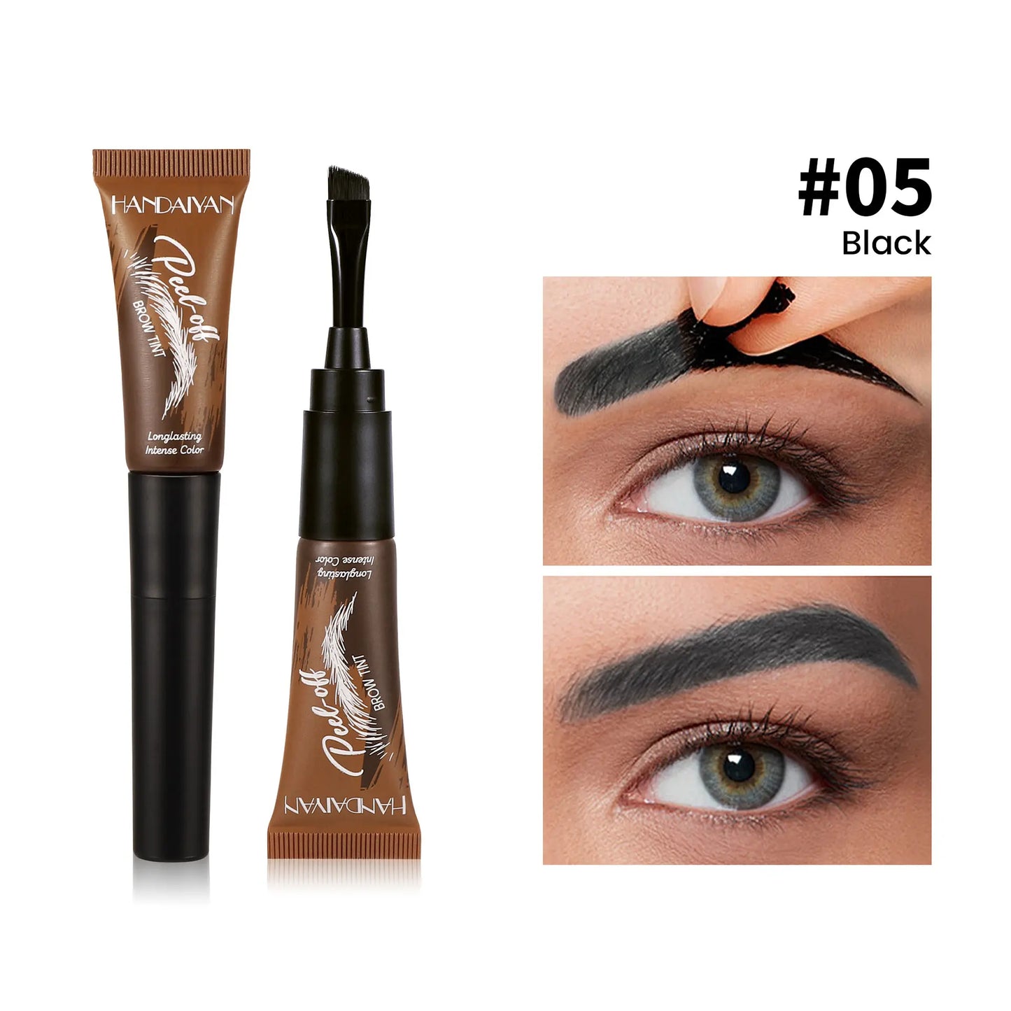 ๐ง5-Color Tear-Off Brow Tint โ Long-Lasting Waterproof Brow Gel