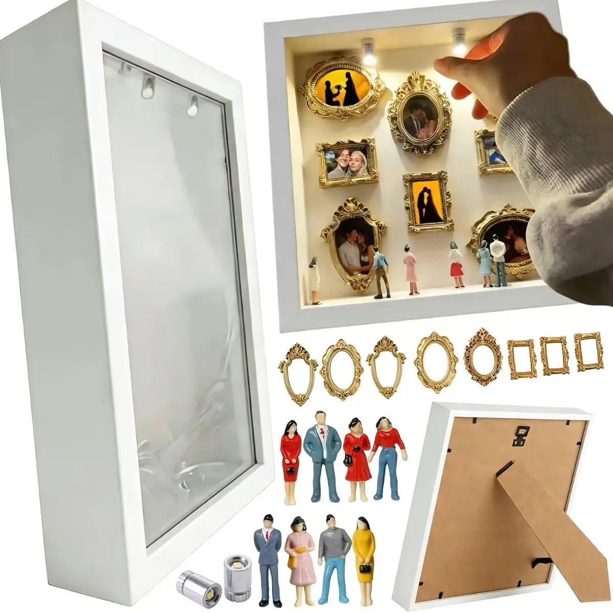DIY Mini Museum Silhouette Box – Personalized Shadow Frame Display Case