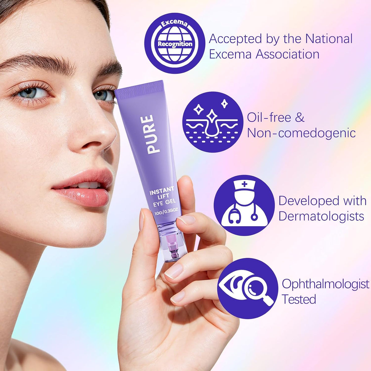 Gel lifting instantáneo para ojos: probado por oftalmólogos y de acción rápida
