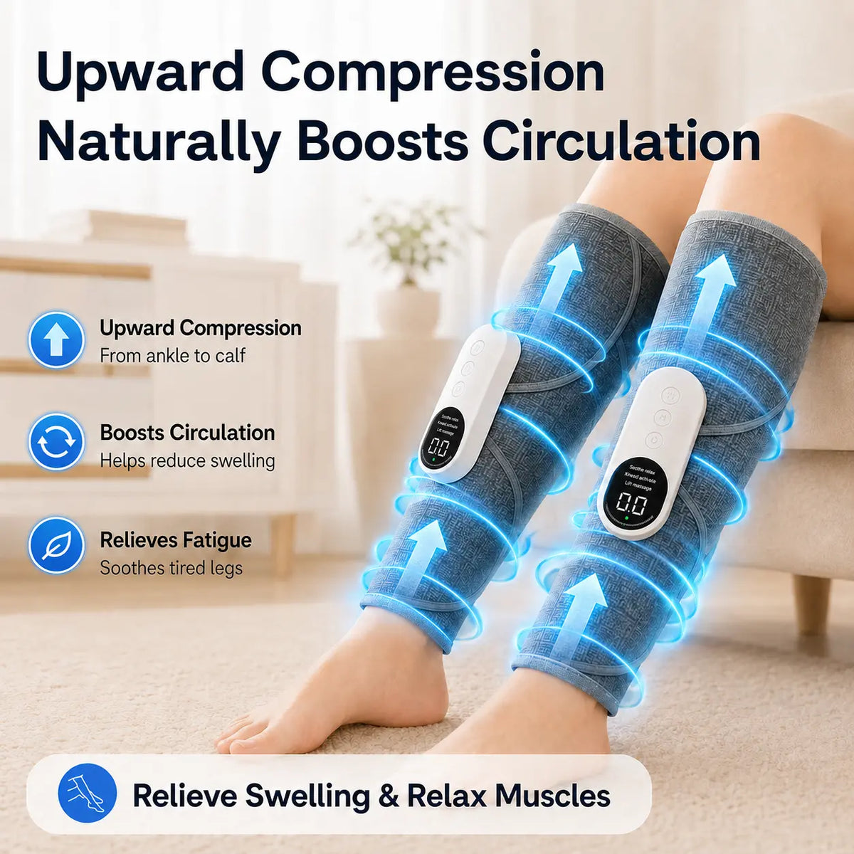 ❤️Heated Air Compression Leg Massager