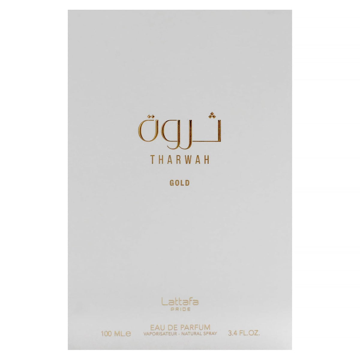 🎉Lattafa Perfumes Tharwah Gold for Unisex Eau de Parfum Spray, 3.4 Ounce