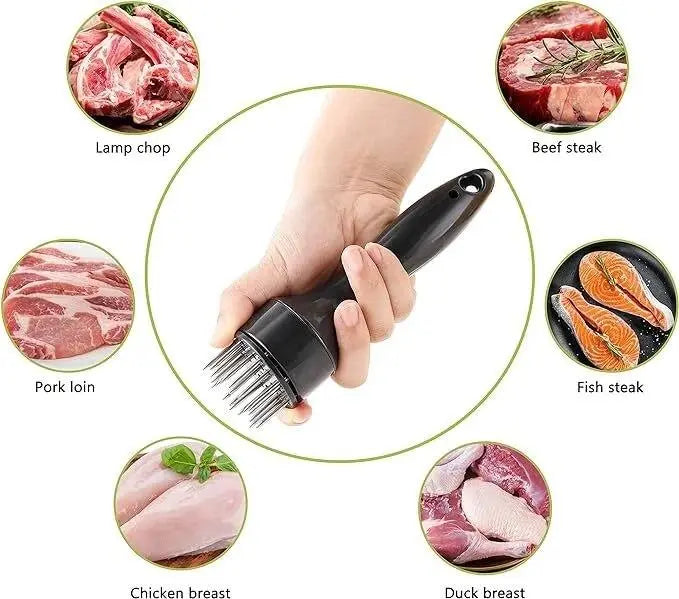 🎉Stainless Steel 21 Needles Steak Chicken Meat Tenderizer Tool for Cooking BBQ
