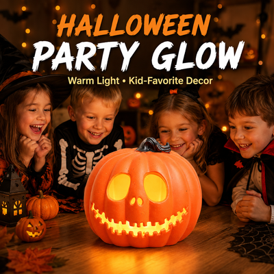 Halloween Light-Up Jack-O’-Lantern Pumpkin Decor