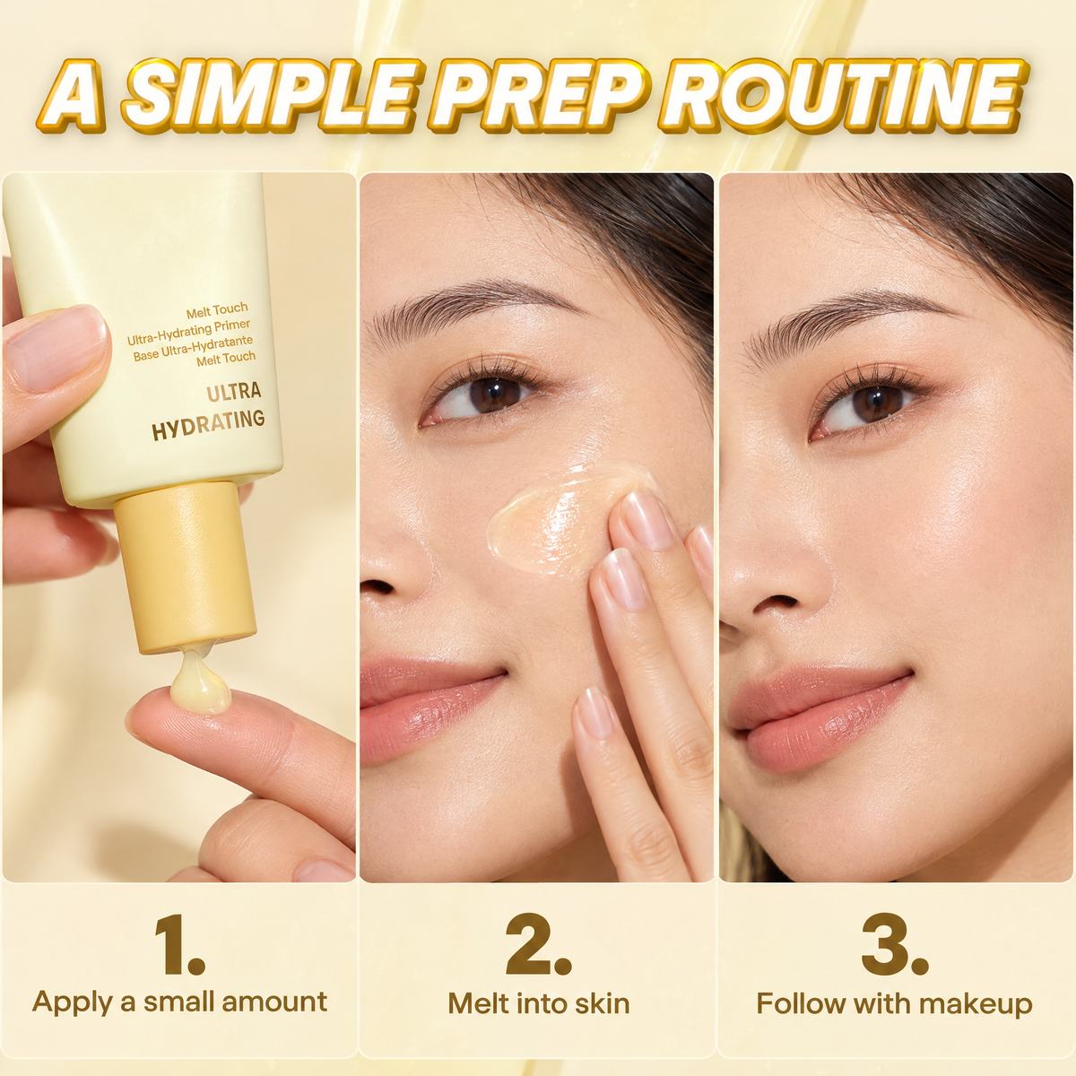 ✨Melt Touch Ultra-Hydrating Primer – 3-in-1 Skincare-First Makeup Base
