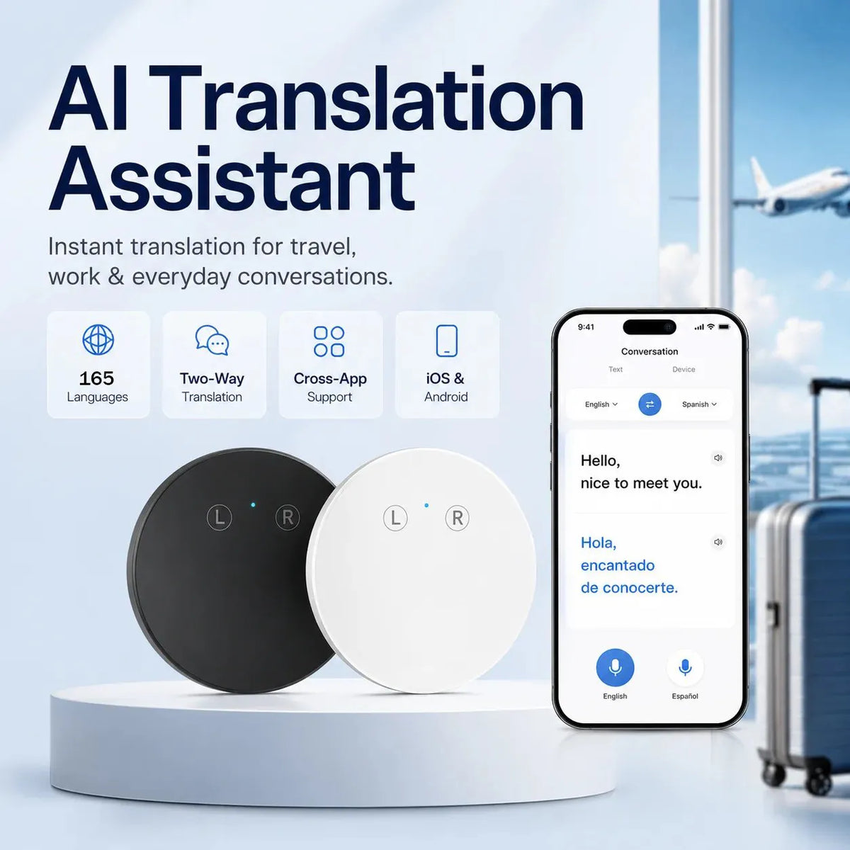 🔥AI Pocket Translator – Real-Time Two-Way Voice Translation in 165+ Languages