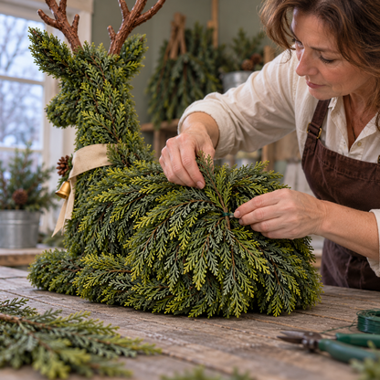 🎉Evergreen Reindeer Christmas Decoration