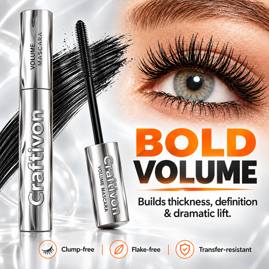 ❤️Buildable Volume Mascara with Dual-Action Brush