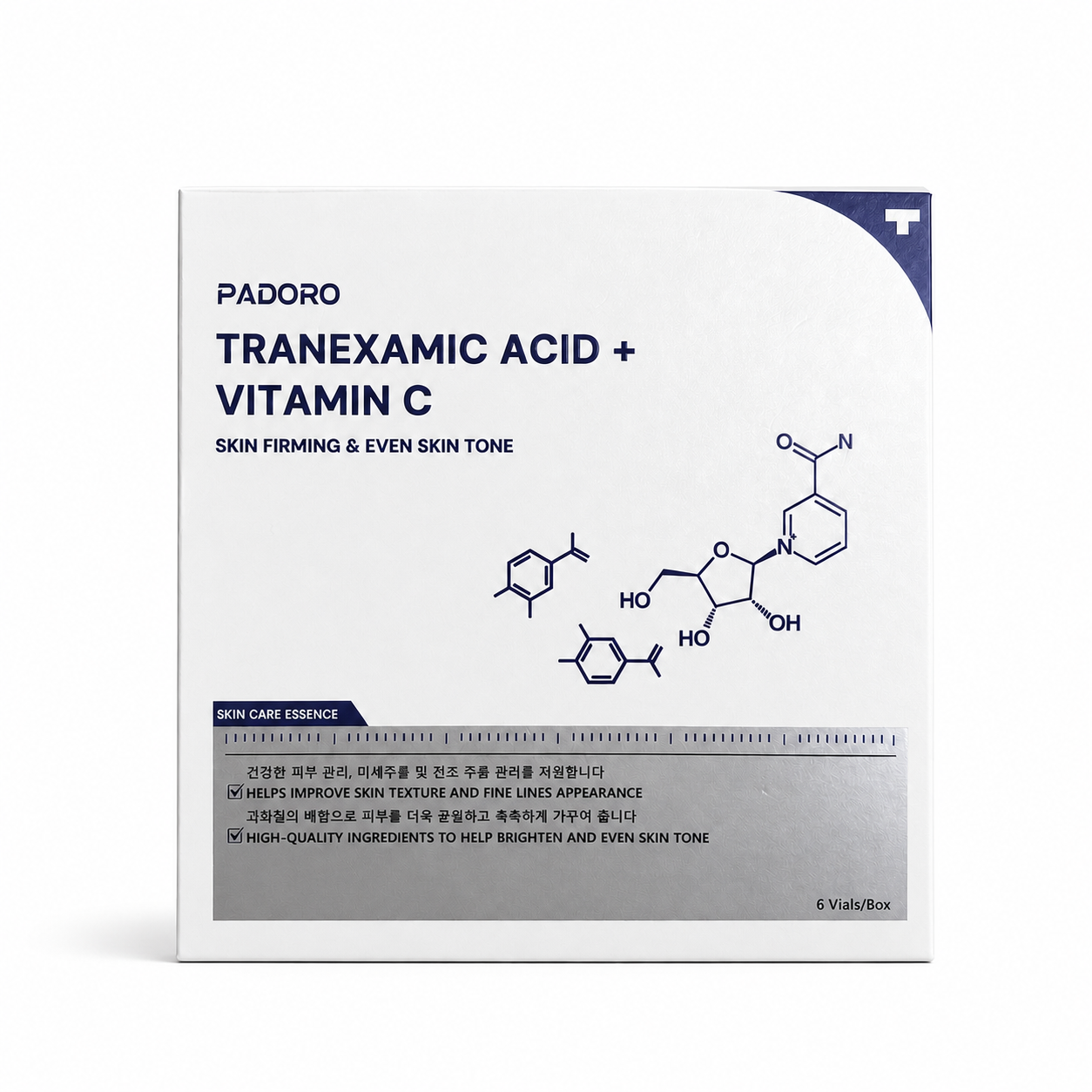 PADORO Tranexamic Acid + Vitamin C Serum Kit - 6 Vials