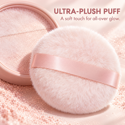 ✨Halo Glow Glimmer Cloud – All-Over Shimmer Puff for Soft Radiant Glow