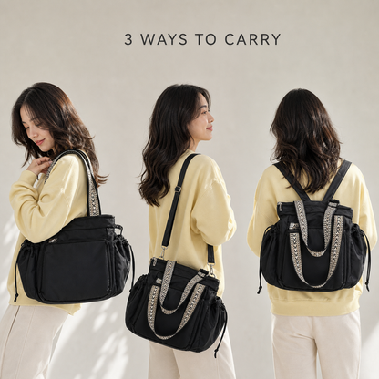 ✨3-in-1 Convertible Everyday Bag – Lightweight 15-Pocket Tote & Backpack🎒