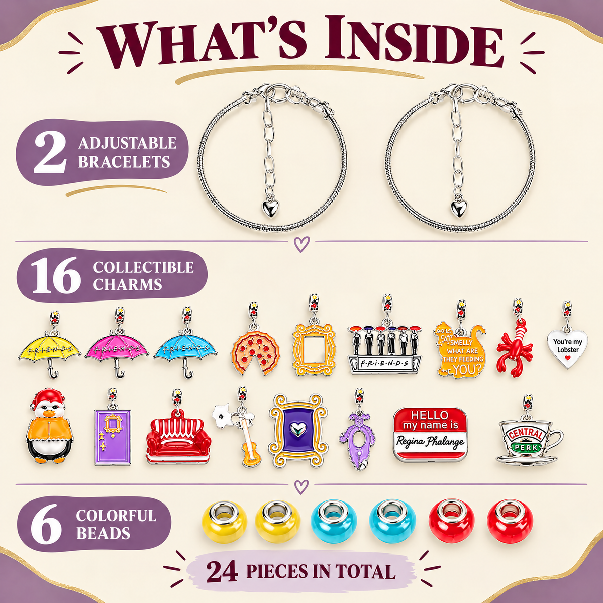✨The One With 24 Surprises 🦞 Friendship Charm Advent Calendar🛋️