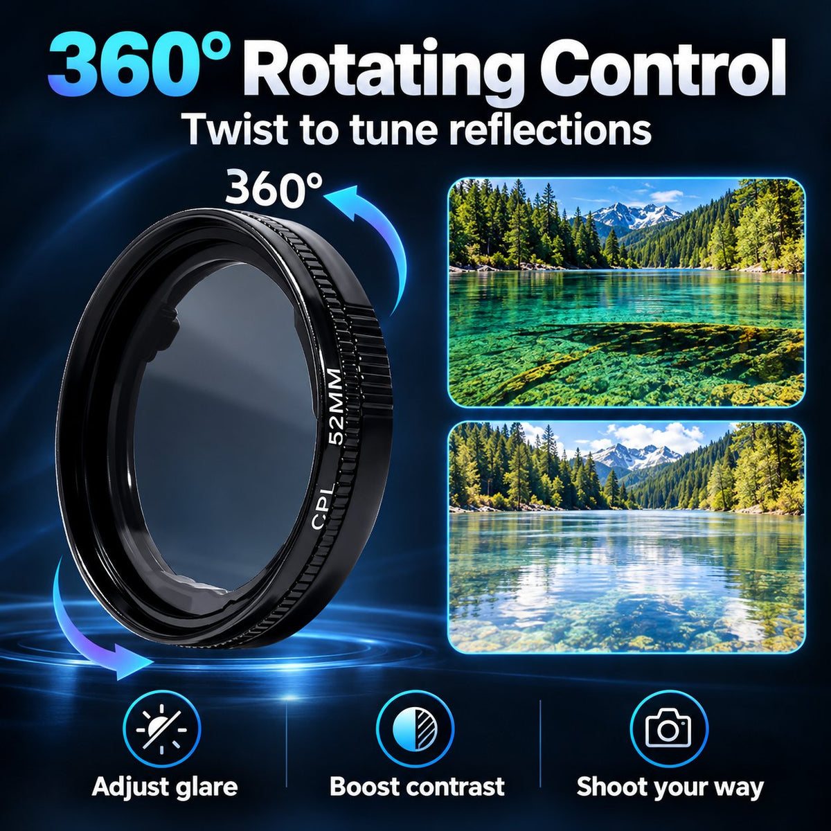 🔥Magnetic Phone Polarizing Filter