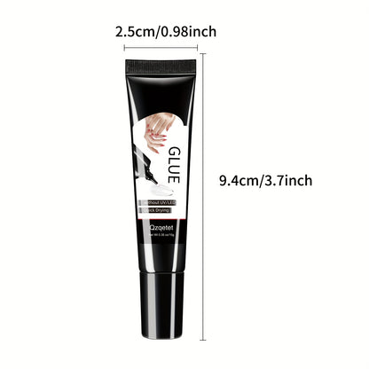 💅 Semi Solid Press On Nail Glue Gel, Quick Dry Long Lasting, No UV Lamp Required