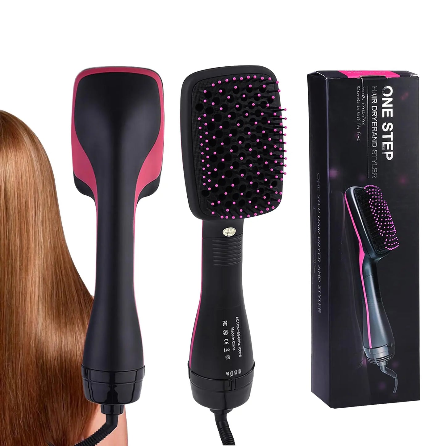 2 in 1 Comfort Comb Design Multifunctional Hair Dryer. Fast Drying Hair Styling Tool. Hairdressing Comb Hot Air Brush. Makeup Products. Hair Straightener Comb