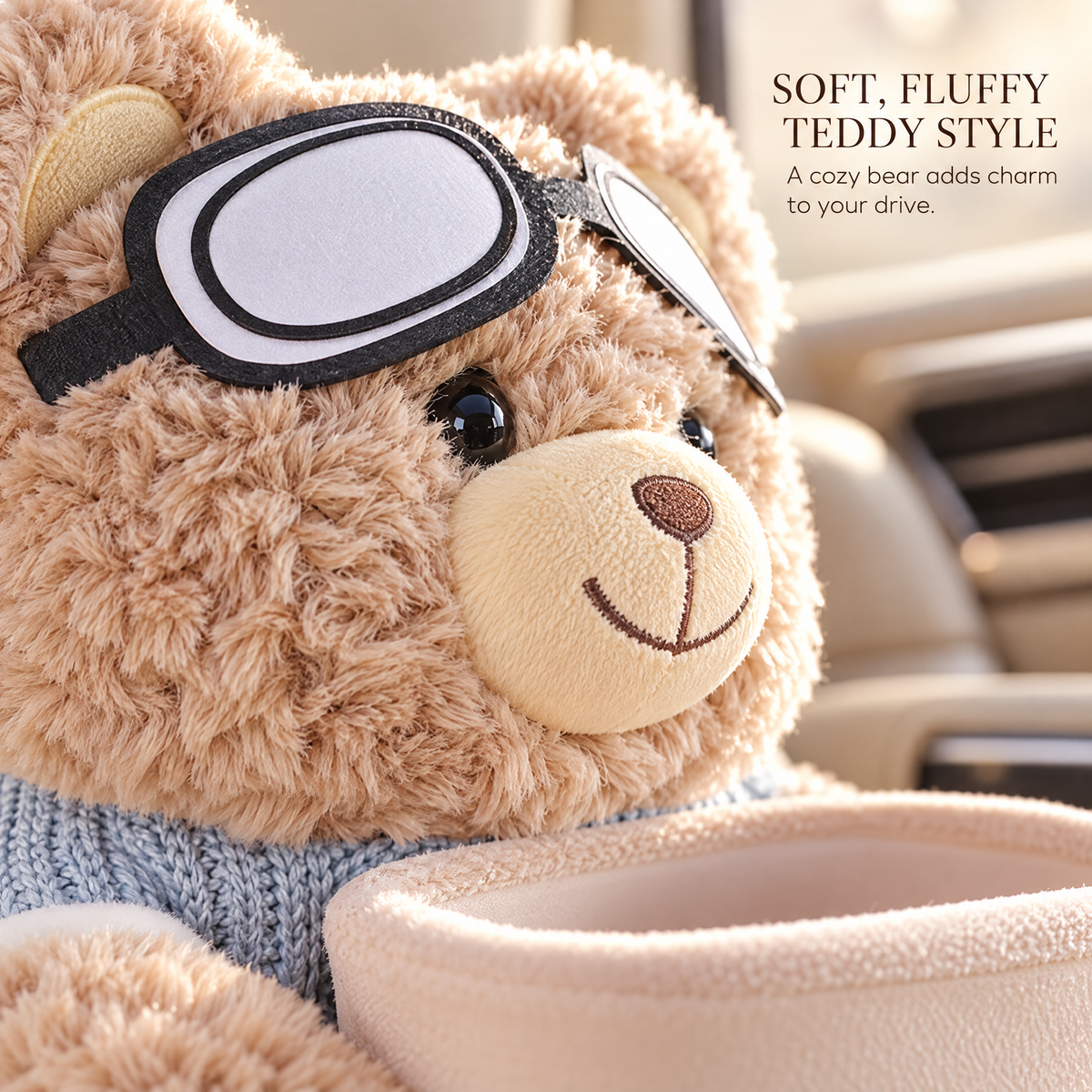 ✨Plush Bear Car Organizer & Tissue Holder🧸