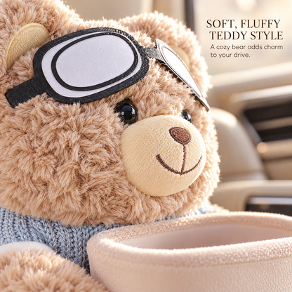 ✨Plush Bear Car Organizer & Tissue Holder🧸