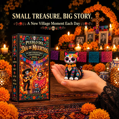 🎁Day of the Dead 2026 24-Day Miniature Village Countdown Calendar