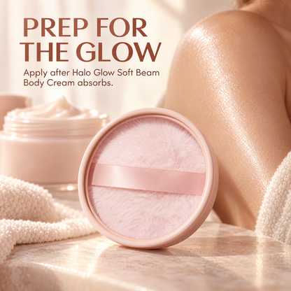 ✨Halo Glow Glimmer Cloud – All-Over Shimmer Puff for Soft Radiant Glow