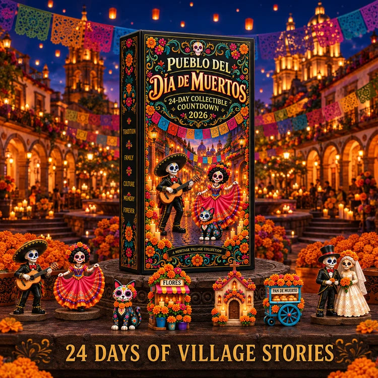 🎁Day of the Dead 2026 24-Day Miniature Village Countdown Calendar