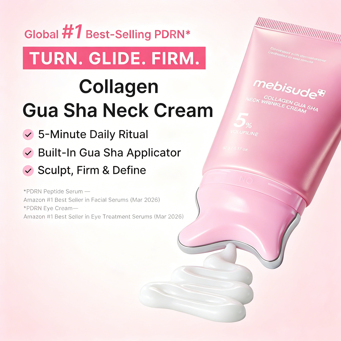 🧴Collagen Gua Sha Neck Cream – Built-In Gua Sha Massager with 5% Volufiline