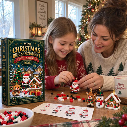🎁24-Day Mini Christmas Brick Ornament Advent Calendar