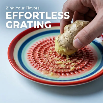 Handmade Ceramic Garlic Grater Plate Garlic