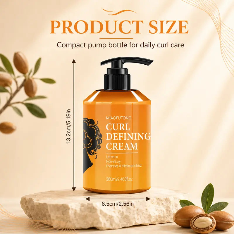 🎁Rosemary & Argan Curl Defining Cream for Soft, Bouncy Natural Curls