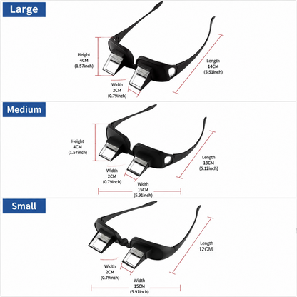 📖 Gafas prismáticas Lazy: gafas para leer y ver la televisión tumbado, con visión periscópica HD