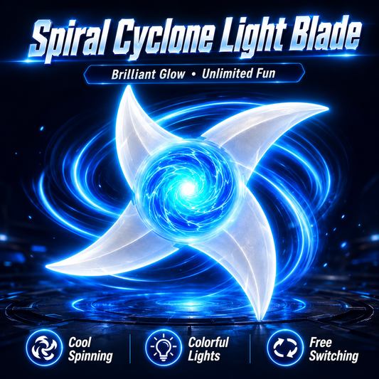 Espada láser giratoria LED de 7 colores – Juguete giratorio de cosplay con luz