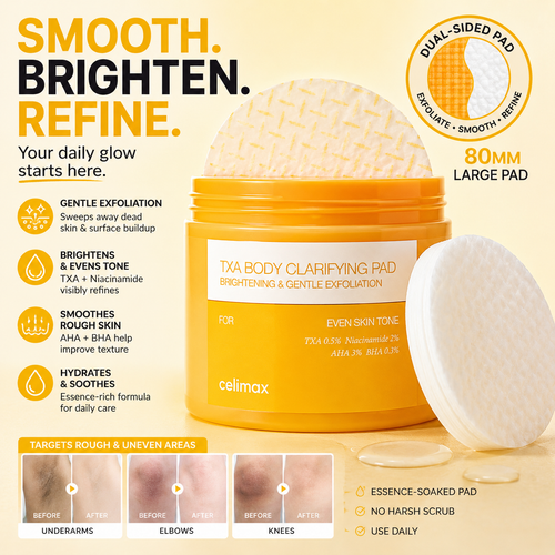 ✨ Body Clarifying Pads（50PCS） — Gently Exfoliate, Smooth & Refresh Dark & Rough-Looking Areas