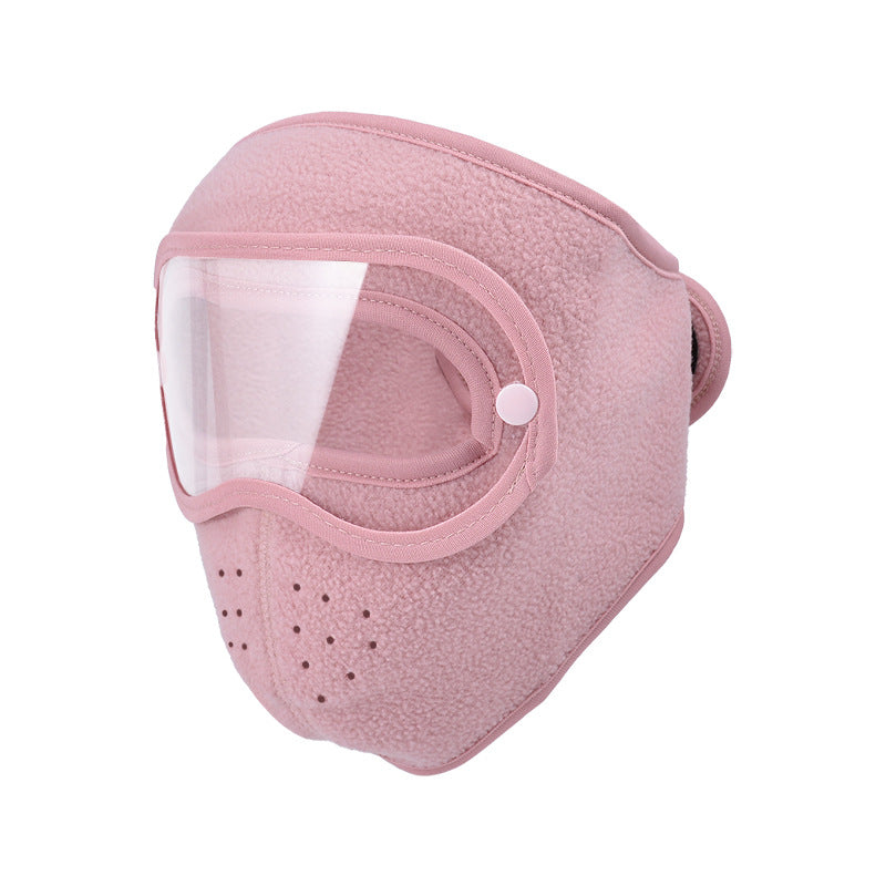 🎉Windproof Fleece Full Face Shield & Anti-Fog Riding Mask 🏍️