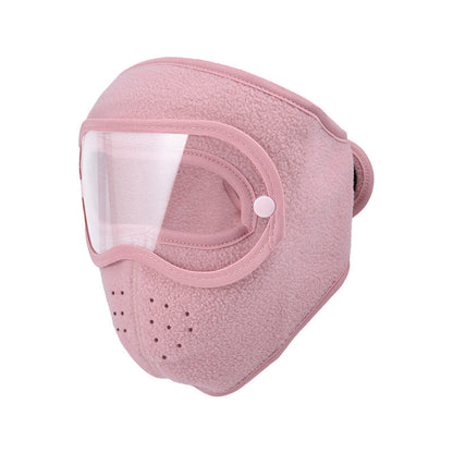 🎉Windproof Fleece Full Face Shield & Anti-Fog Riding Mask 🏍️