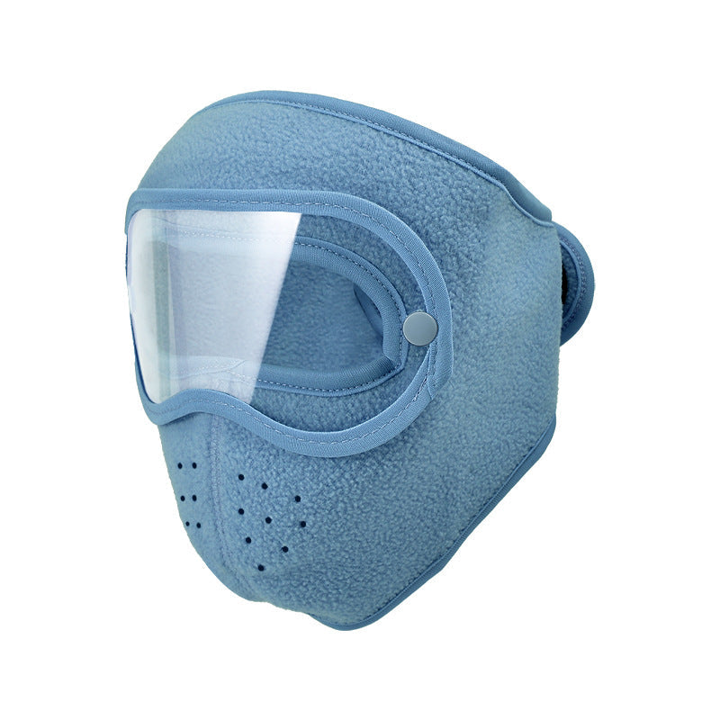 🎉Windproof Fleece Full Face Shield & Anti-Fog Riding Mask 🏍️