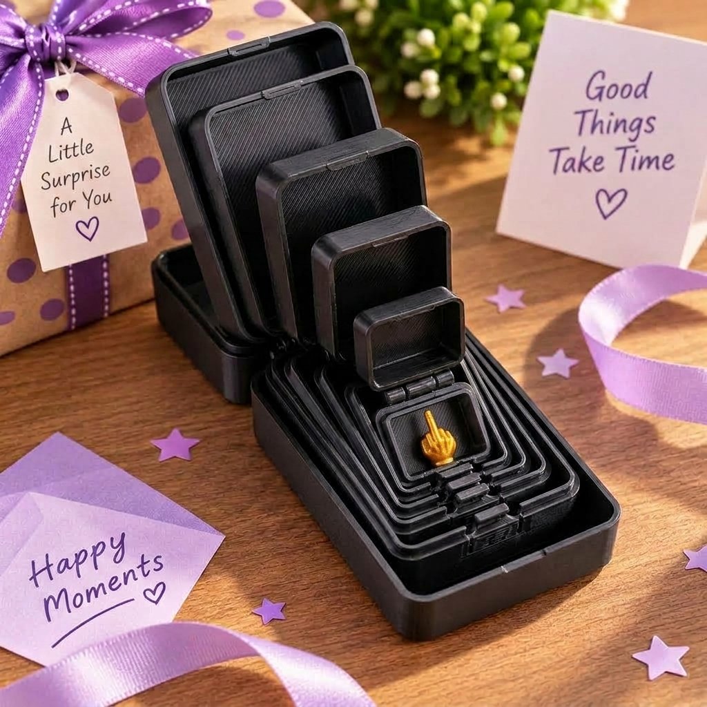 🔥 6-Layer Nesting Prank Gift Box