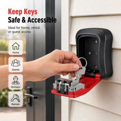🎉Password Key Lock Box, 4-digit Combination