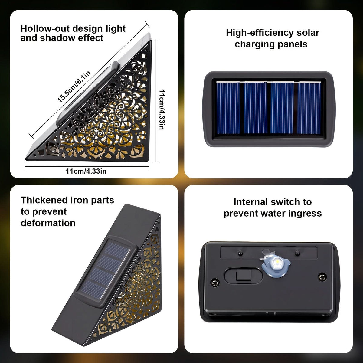 🎉Stepora - Solar Metal Outdoor Step Lights