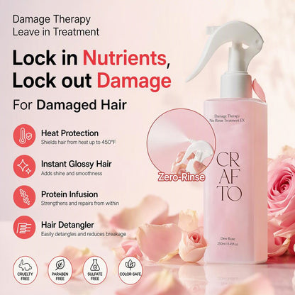 🎀Rose Damaged Hair Leave-In Treatment Spray