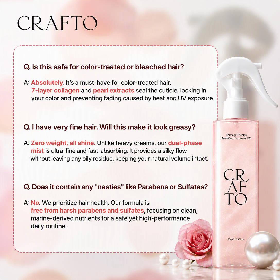 🎀Rose Damaged Hair Leave-In Treatment Spray