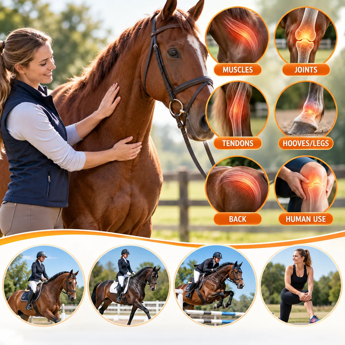 Veterinary Liniment Gel – Soothing Muscle & Joint Care For Horses