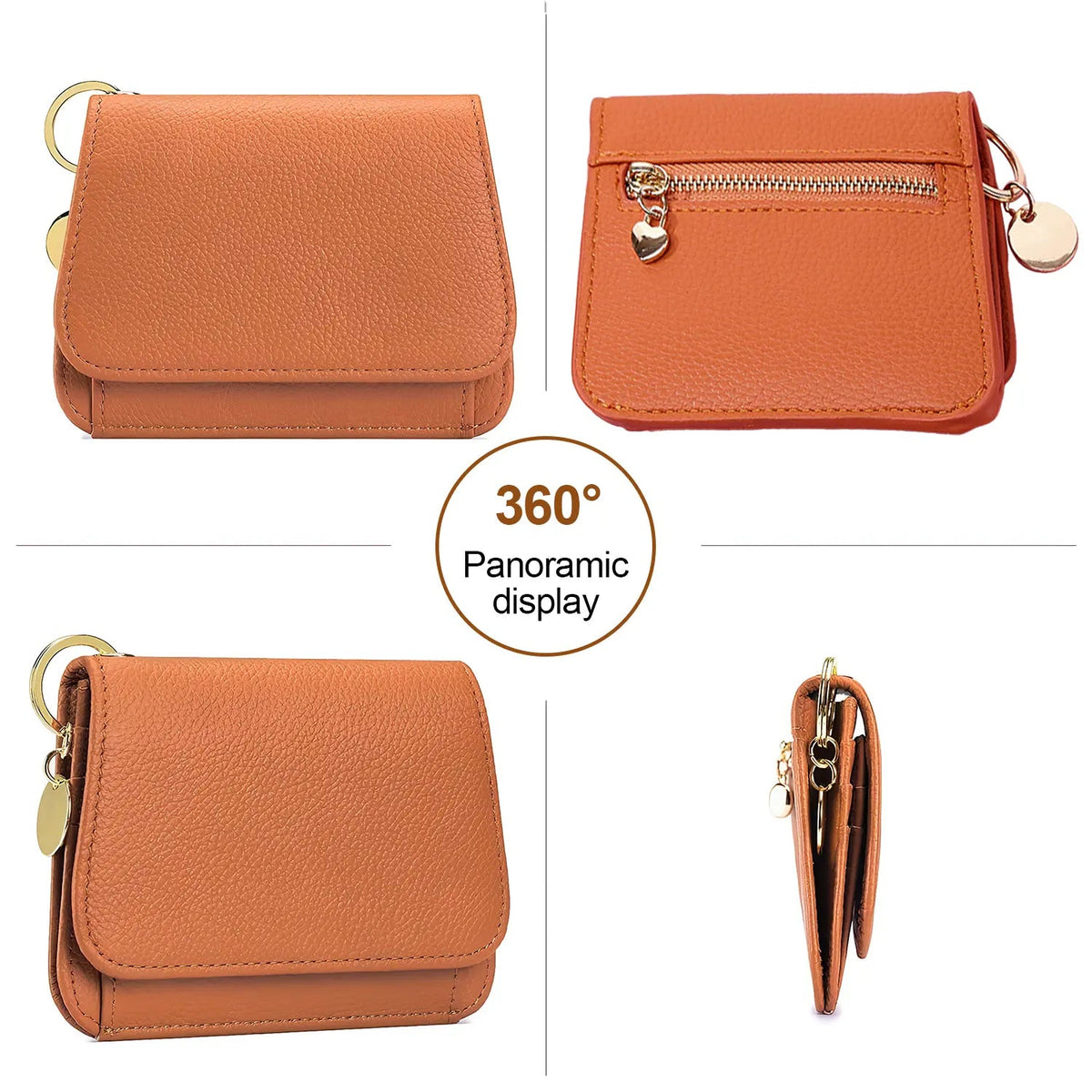 💳 Pocket-Sized Elegance | Women's Elegant Minimalist Short Slim Bifold Purse, RFID Blocking Card Holder & Compact Coin Wallet ✨