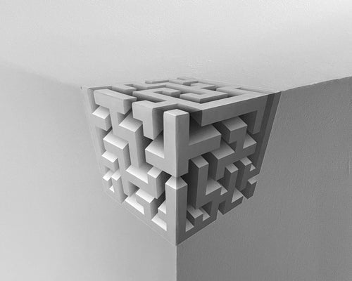 ❤️3D Optical Illusion Corner Wall Art – Peel & Stick